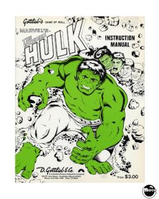 HULK (Gottlieb) Manual