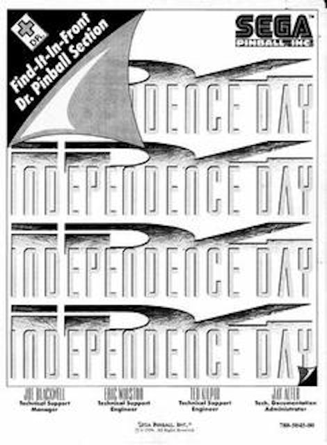 INDEPENDENCE DAY (Sega) Manual