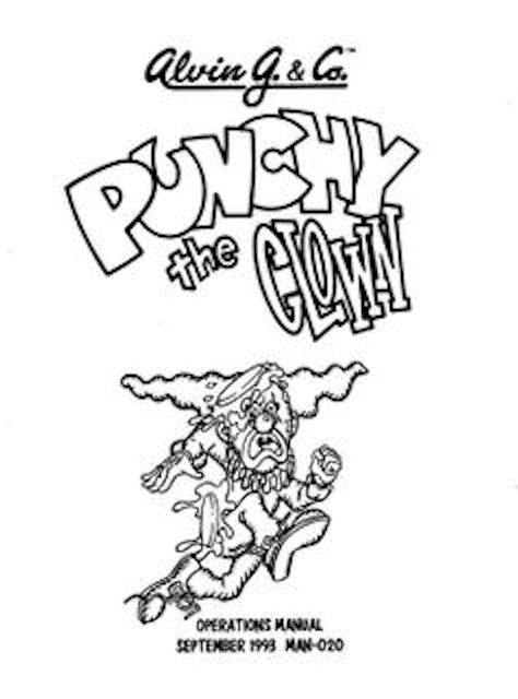PUNCHY THE CLOWN (Alvin G) Manual & Schematic