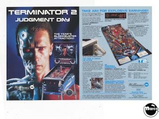 TERMINATOR 2 (Williams) Flyer