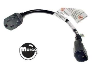 AC power cord - service extension cable  12 inch 5850-14052-00