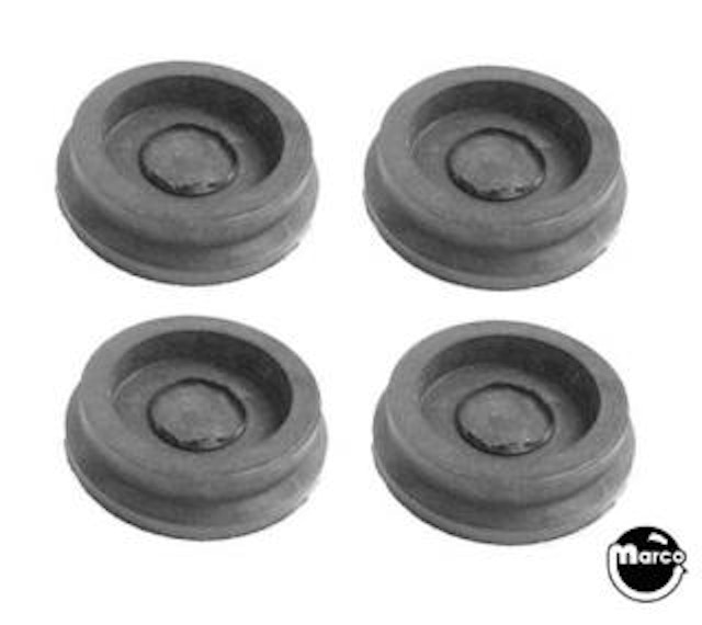 Leg leveler rubber caster - 4 piece set