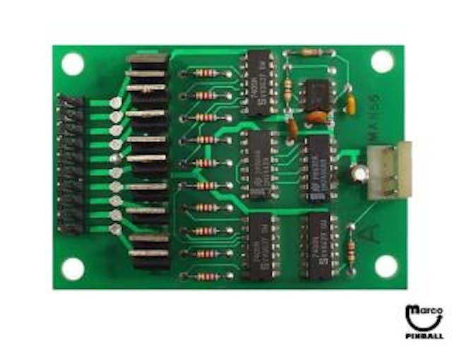 Aux lamp driver board Gottlieb 25075