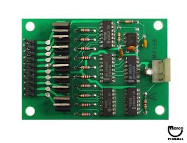 Aux lamp driver board Gottlieb 25075