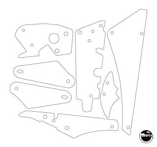 MONSTER BASH (Williams) Plastic shield set