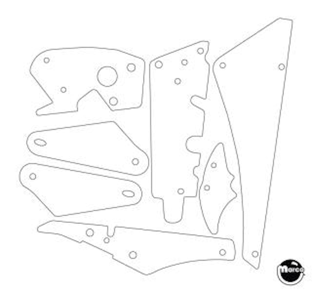 MONSTER BASH (Williams) Plastic shield set