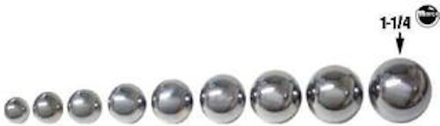 Ball 1-1/4 inch diameter Gottlieb STRIKES
