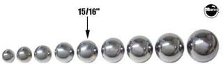 Ball 15/16 inch diameter roll tilt M-168-50