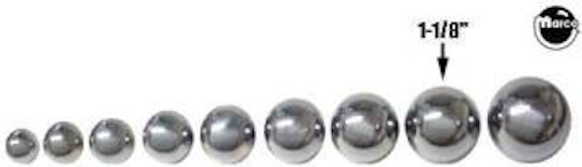 Ball 1-1/8 inch diameter - Bingo machines