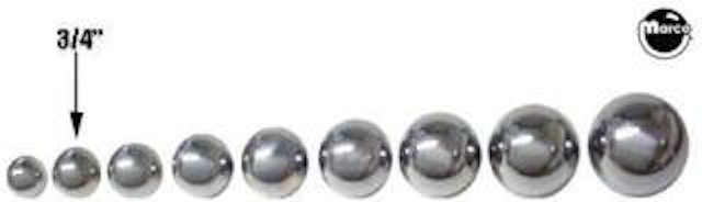 Ball - steel 3/4 inch dia. (Baseball games)