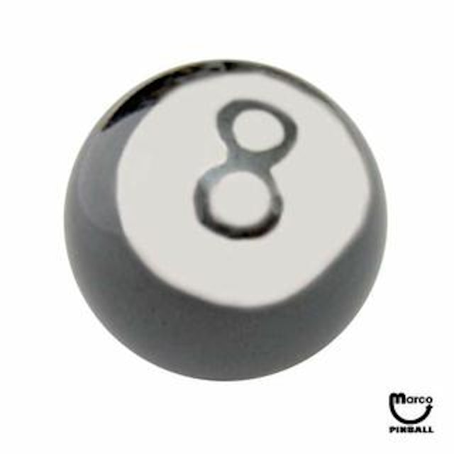 Ball 1-1/16 inch black Eight ball