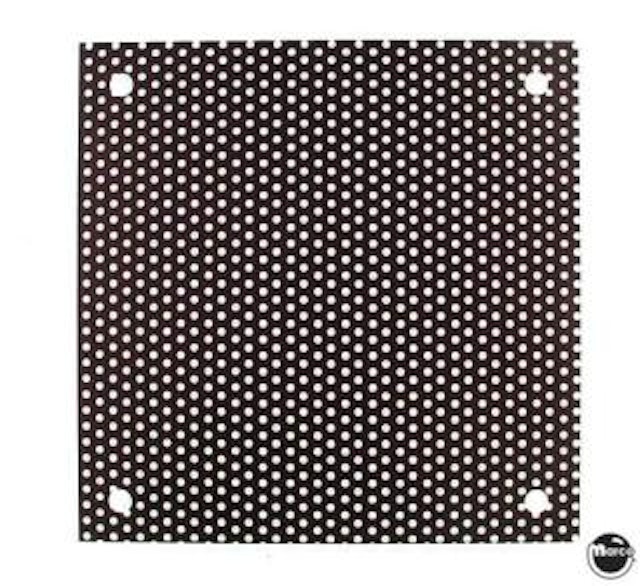 Plastic black grille - 4 x 4 inch .16inch speaker vent holes (5/32) inches