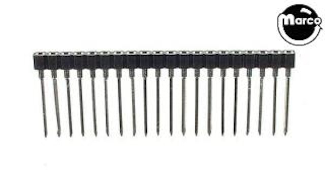 SIP socket .100 inch 20 pin .575 leads