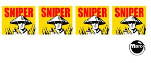 RAVEN (Gottlieb) Decal targets sniper (4)