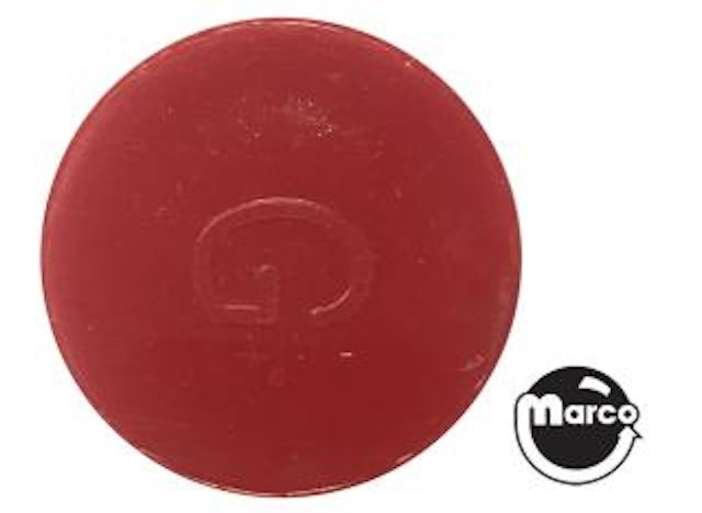 Insert - circle 1 inch red opaque