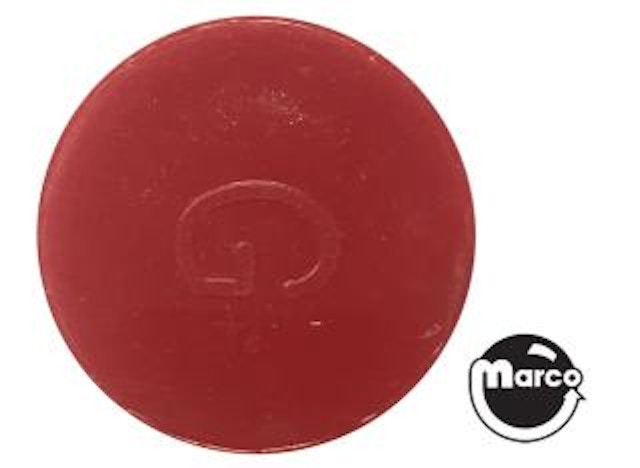 Insert - circle 1 inch red opaque