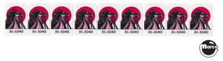COSMIC GUNFIGHT (Williams) Decals drop targets