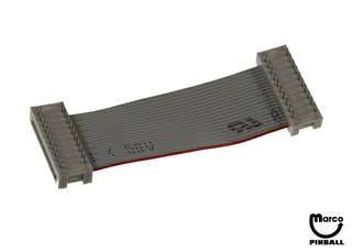Header - 20 pin 2 conn. 3.5 inch ribbon 27936