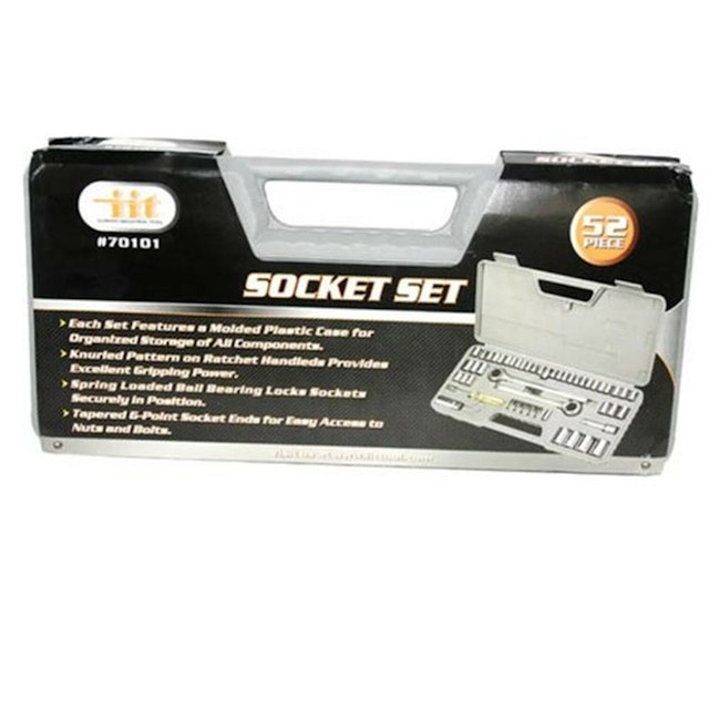 Socket wrench set 52 pc. SAE and Metric