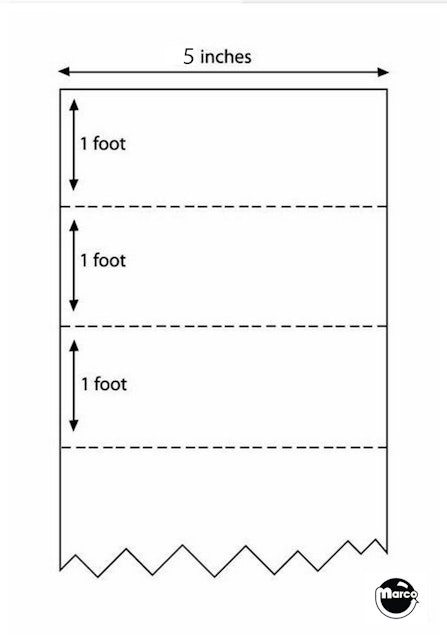Mylar® sheet 5 inch wide - three foot length