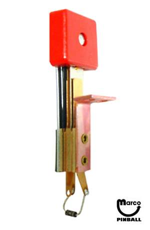 Target switch assembly 3D square red transparent