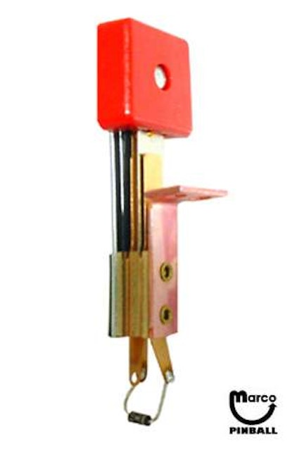 Target switch assembly 3D square red transparent
