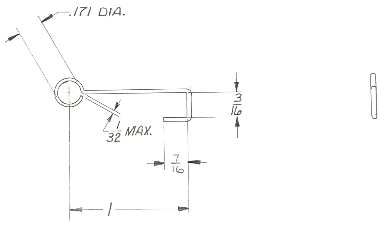 Gate switch wire arm Bally early