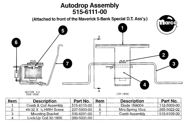 MAVERICK (Sega) Autodrop comb