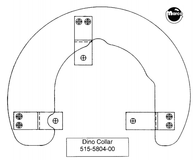JURASSIC PARK (DE) Dino collar bracket