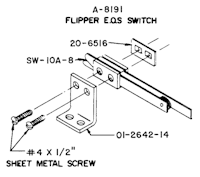 Flipper EOS switch & bracket Williams
