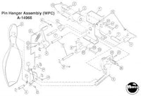 Shuffle pin hanger bracket