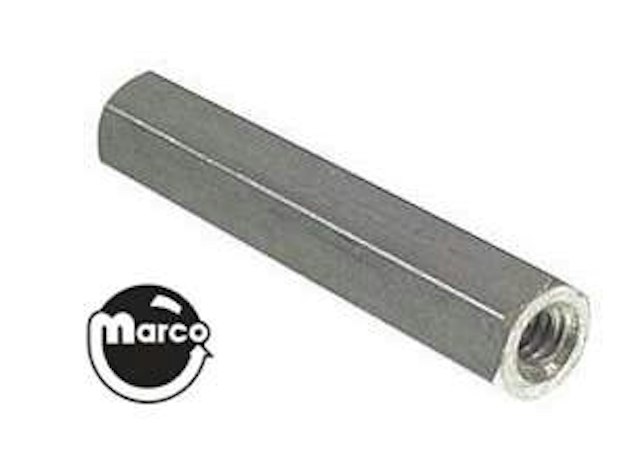 Hex spacer 1/4 inch f-f 8-32 x 1/2 inch