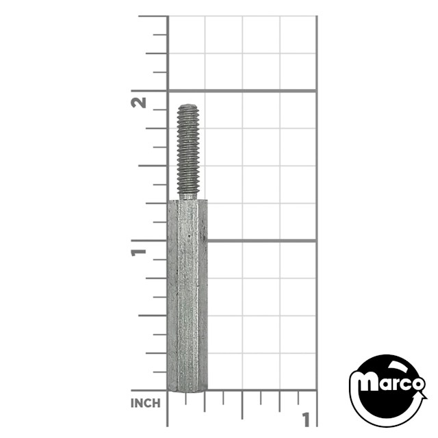 Hex spacer 1/4 inch post m-f 8-32 x 1-1/4 inch