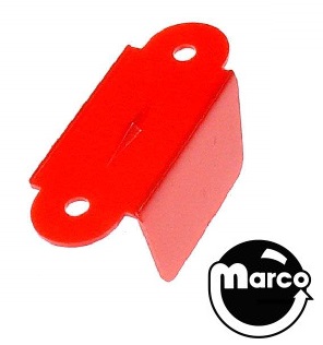 Lane guide - 2-3/4 inch red opaque single