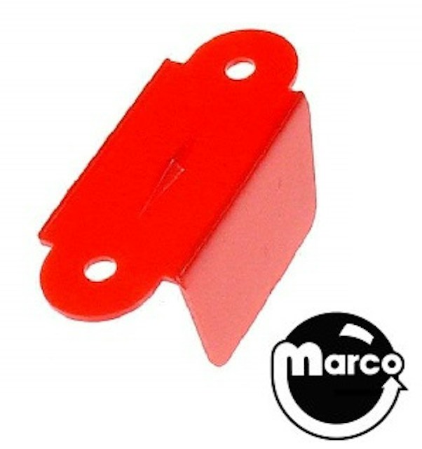 Lane guide - 2-3/4 inch red opaque single
