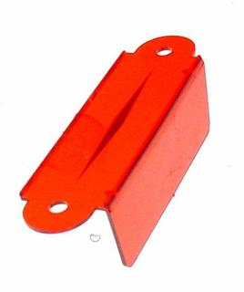 Lane guide - 3-1/8 inch red transparent single A9397U