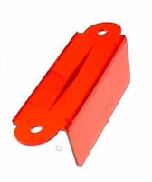 Lane guide - 3-1/8 inch red transparent single A9397U
