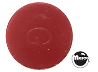 Insert - round 1 inch opaque red