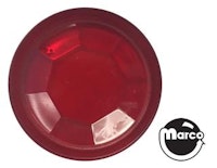Insert - circle 1" red transparent