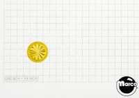 Insert - circle 3/4 inch yellow starburst