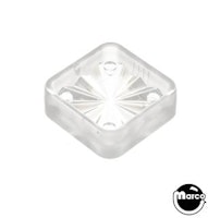 Insert - square 3/4 inch clear starburst
