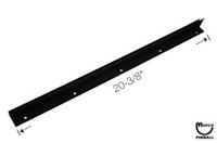 Trim - playfield glass rear 20-3/8 inch - No Mounting Holes