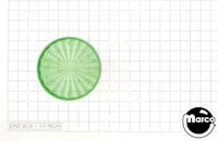 Playfield insert - circle 1-1/2 inch limegreen starburst