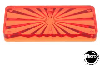Insert - rectangle 2-1/4 inch red starburst