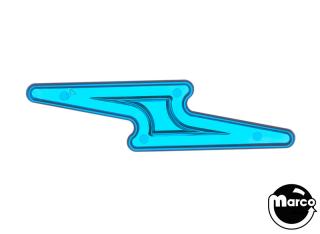 Insert - lightning bolt small blue 2-7/8 inch