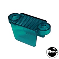 Lane guide - 1-3/4 inch teal transparent
