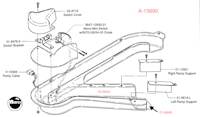 DR WHO (Bally) Right ramp assembly