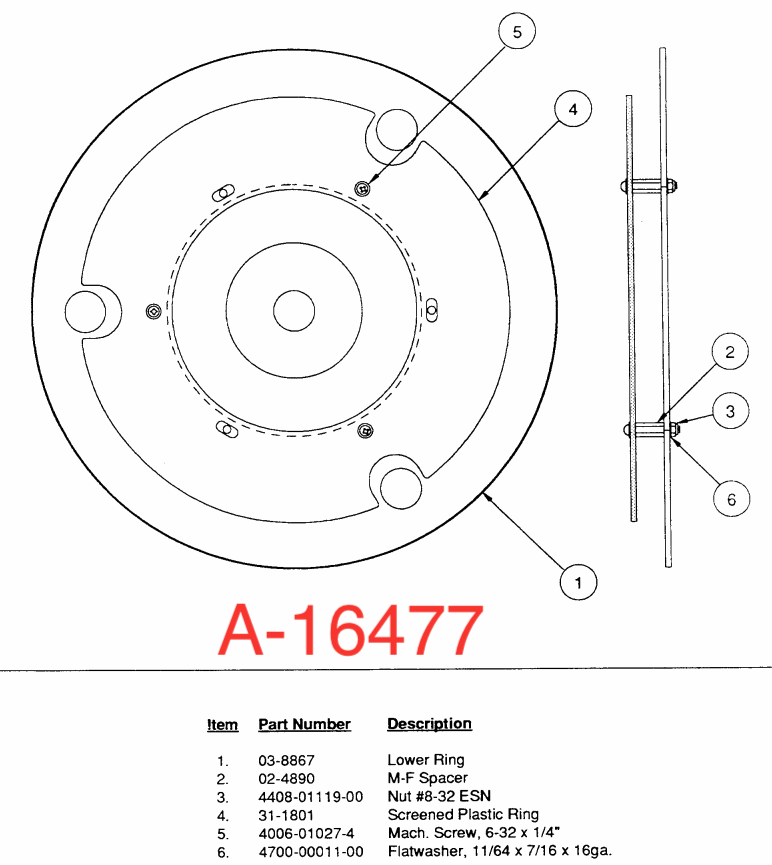 JUDGE DREDD (Bally) Ring assembly