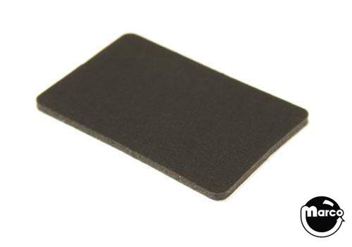 Rubber pad - black 1" x 1-1/2"