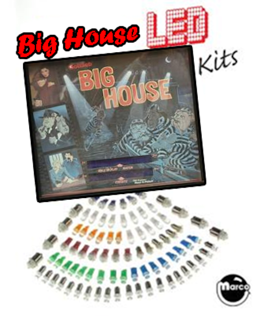 BIG HOUSE (Gottlieb) LED kit